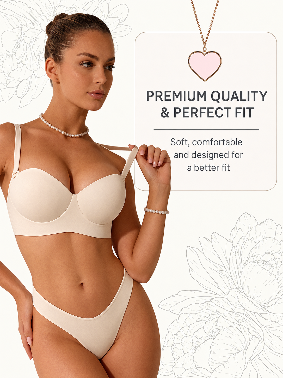 4336 Seamless Bra Phlox - Beige