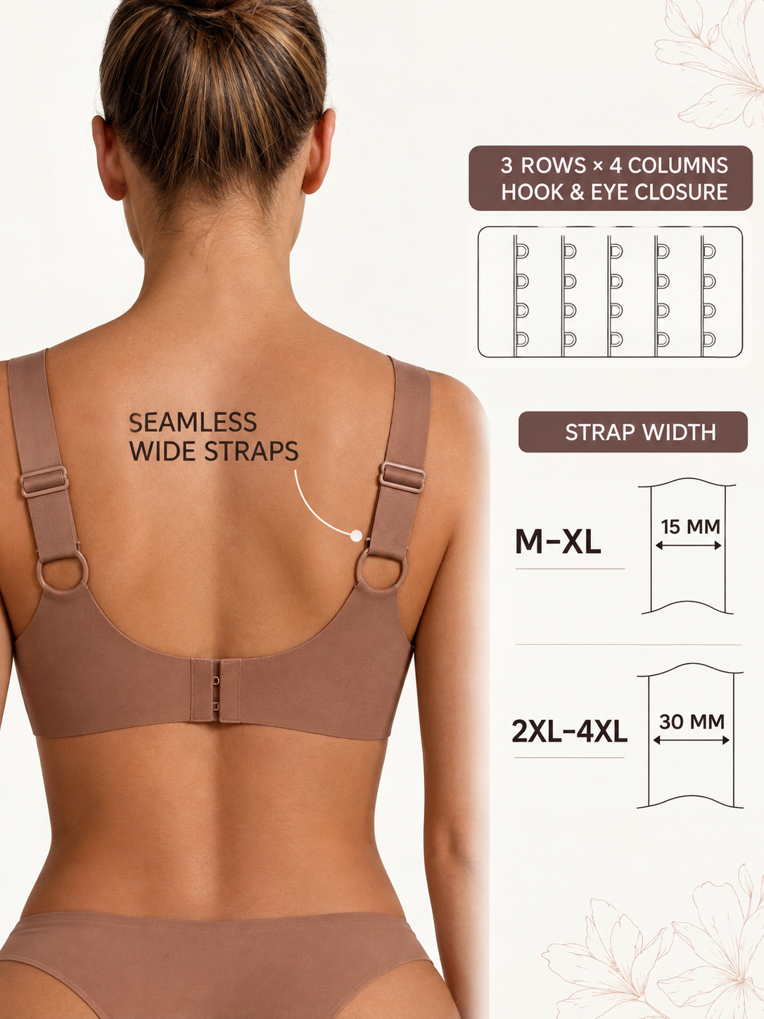 4359 Seamless Top Bra - Coffee