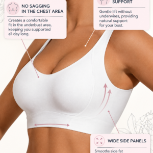 Seamless Top Bra - Milky White