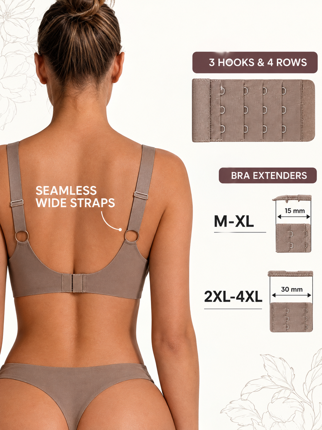4469 Seamless Top Bra - Coffee